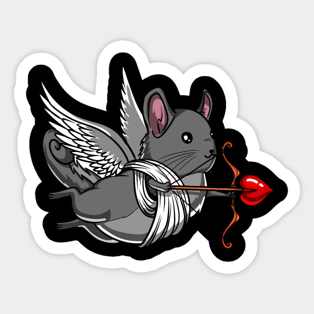 Chinchilla Mouse Pet Cute Valentines Day